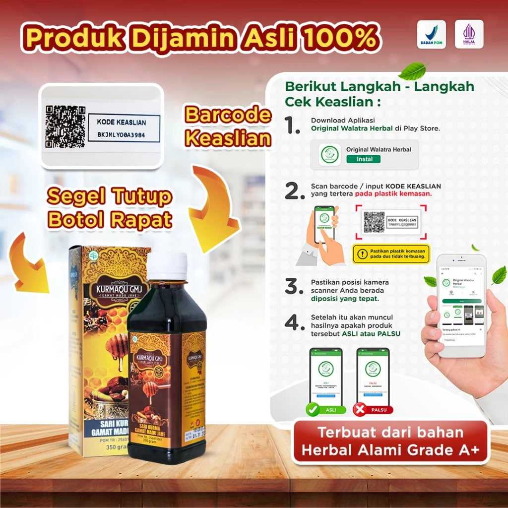 Kurmaqu Terbuat Dari Sari Kurma Alami Gamat Emas Dan Juga Jahe 2