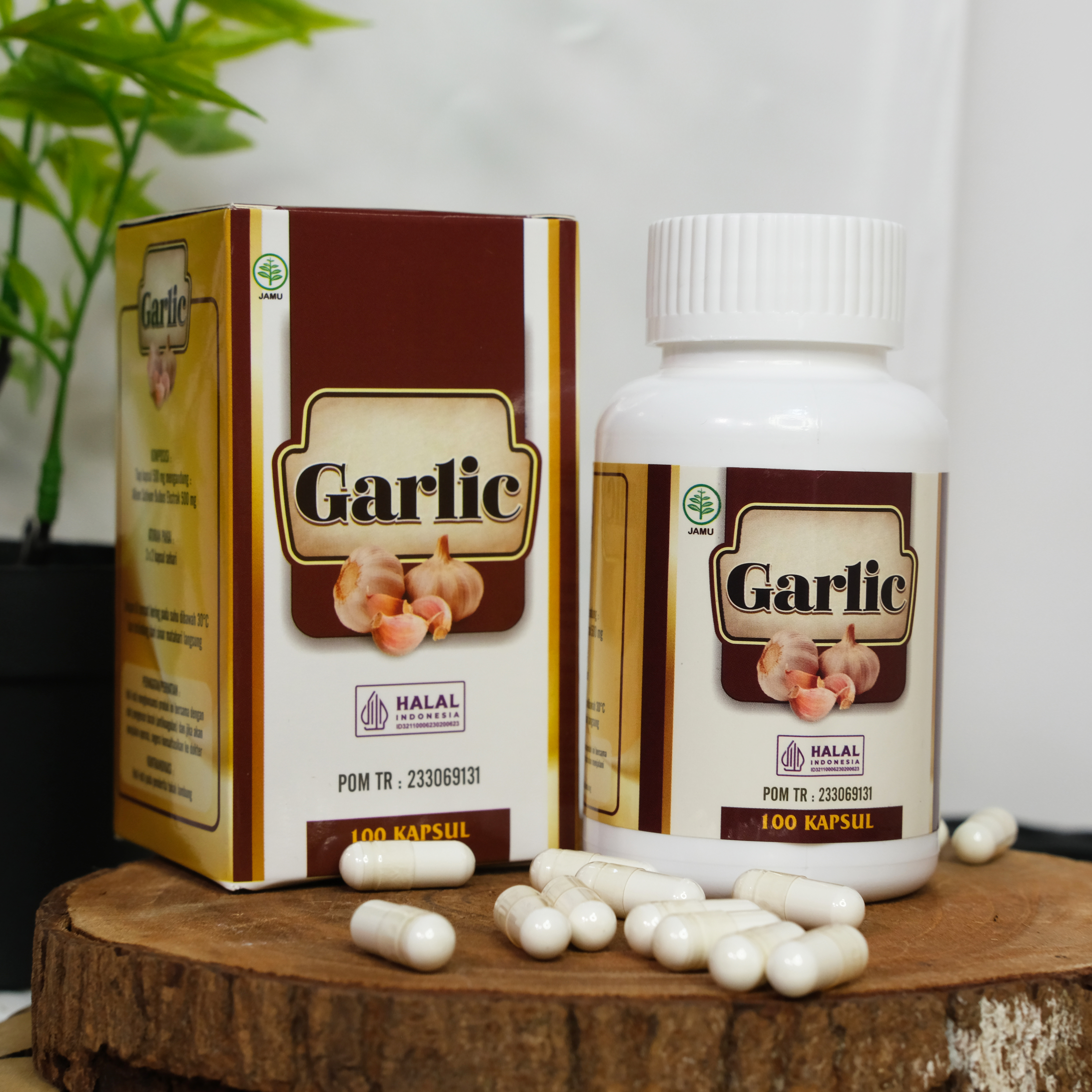 Kapsul Garlic Herbal 100 Kapsul Bawang Putih Tunggal Lanang Alium Sativum Original Asli 2