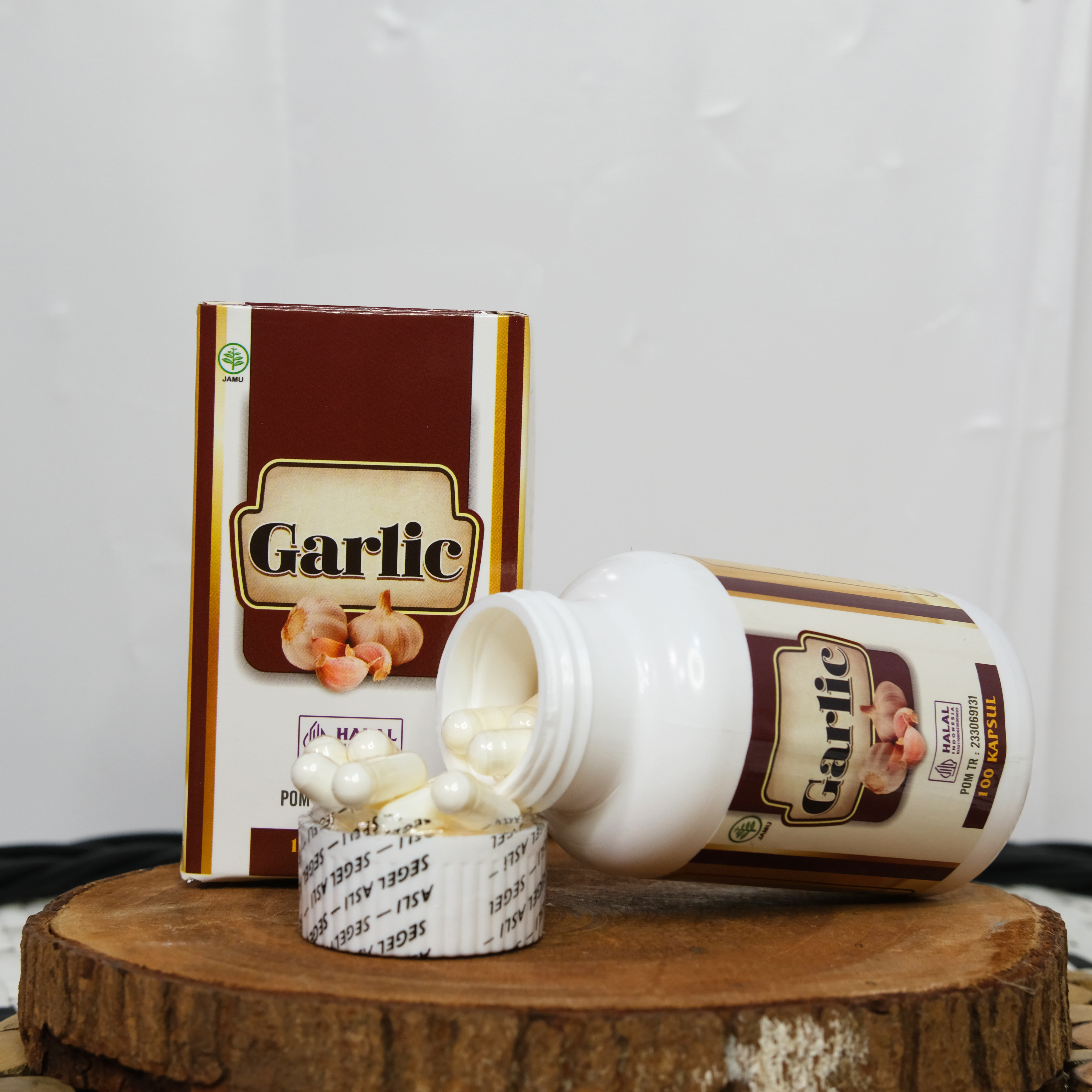 Kapsul Garlic Herbal 100 Kapsul Bawang Putih Tunggal Lanang Alium Sativum Original Asli 4