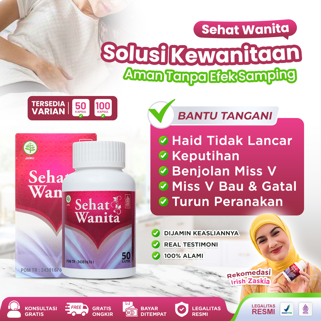 Sehat Wanita Original Herbal Untuk Membantu Atasi Masalah Kewanitaan dan Promil Isi 100 Kapsul 4